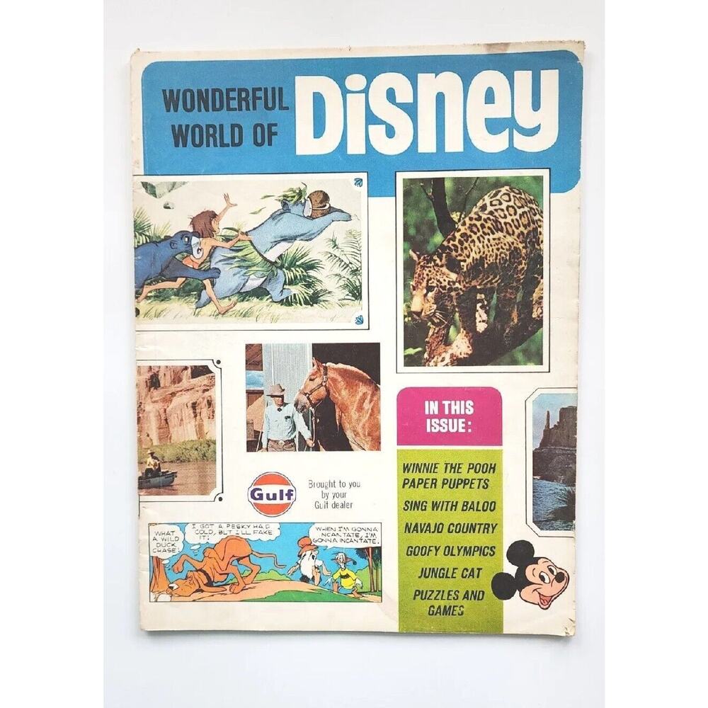 Vintage 1968 Disneyland Wonderful‎ World of Disney Magazine M476